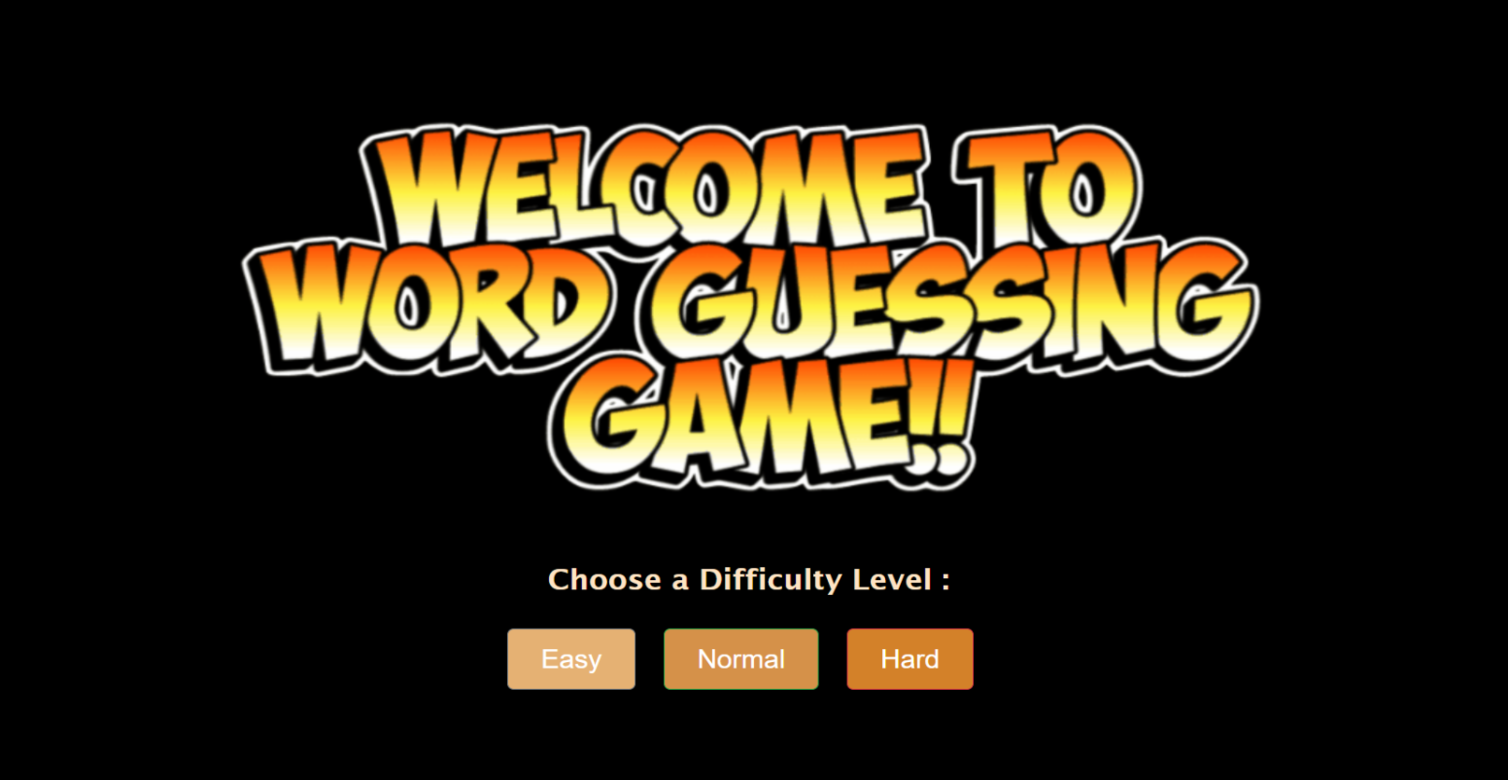 Word Guessing Game